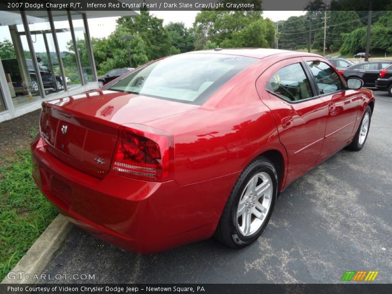 Inferno Red Crystal Pearl / Dark Slate Gray/Light Graystone 2007 Dodge Charger R/T