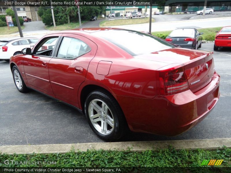 Inferno Red Crystal Pearl / Dark Slate Gray/Light Graystone 2007 Dodge Charger R/T