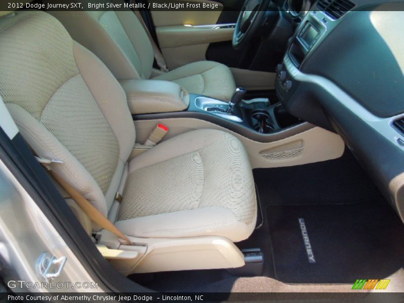 Bright Silver Metallic / Black/Light Frost Beige 2012 Dodge Journey SXT