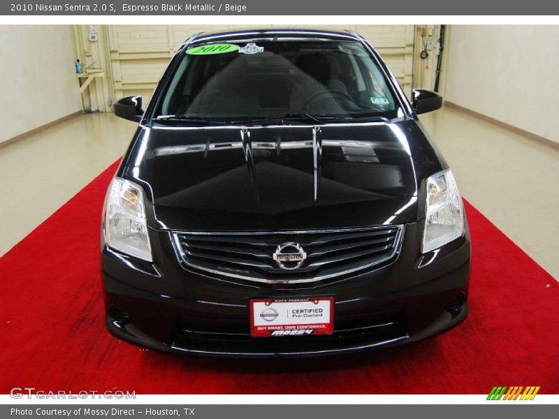 Espresso Black Metallic / Beige 2010 Nissan Sentra 2.0 S