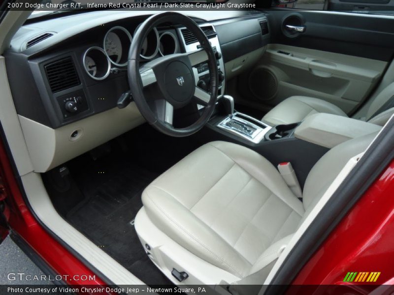 Inferno Red Crystal Pearl / Dark Slate Gray/Light Graystone 2007 Dodge Charger R/T