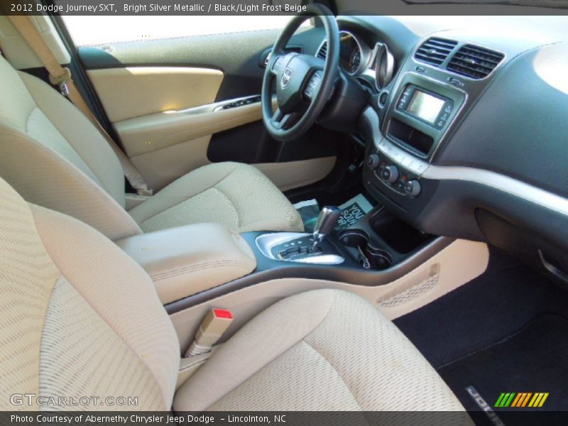 Bright Silver Metallic / Black/Light Frost Beige 2012 Dodge Journey SXT