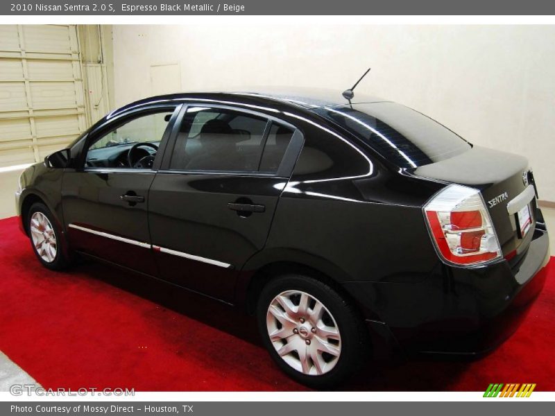 Espresso Black Metallic / Beige 2010 Nissan Sentra 2.0 S