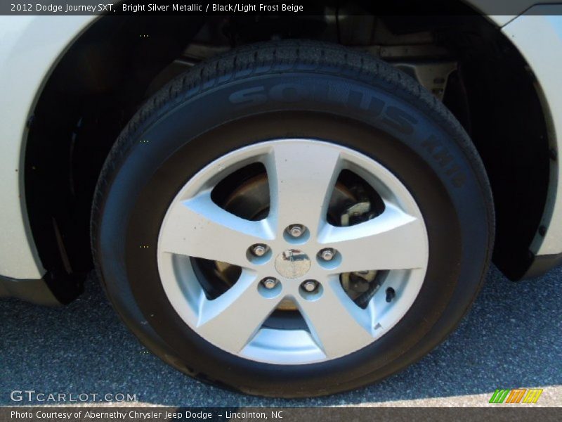 Bright Silver Metallic / Black/Light Frost Beige 2012 Dodge Journey SXT
