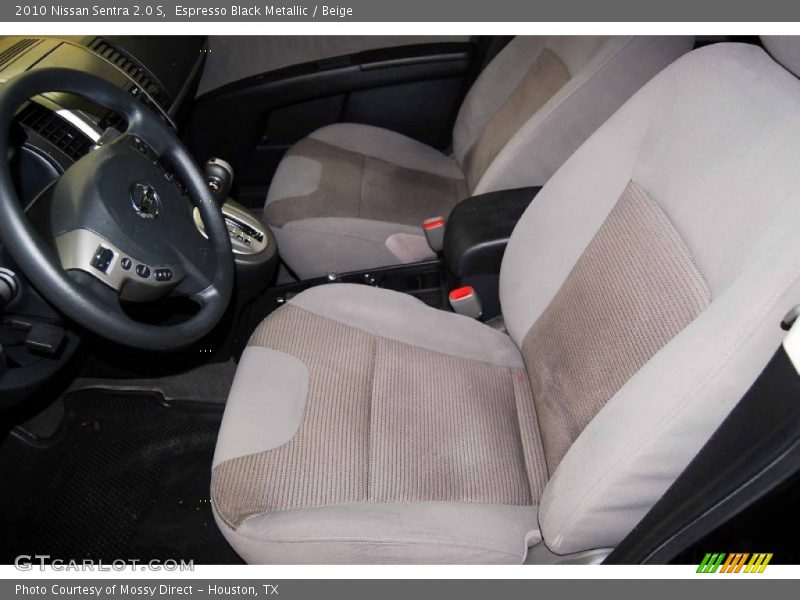 Espresso Black Metallic / Beige 2010 Nissan Sentra 2.0 S