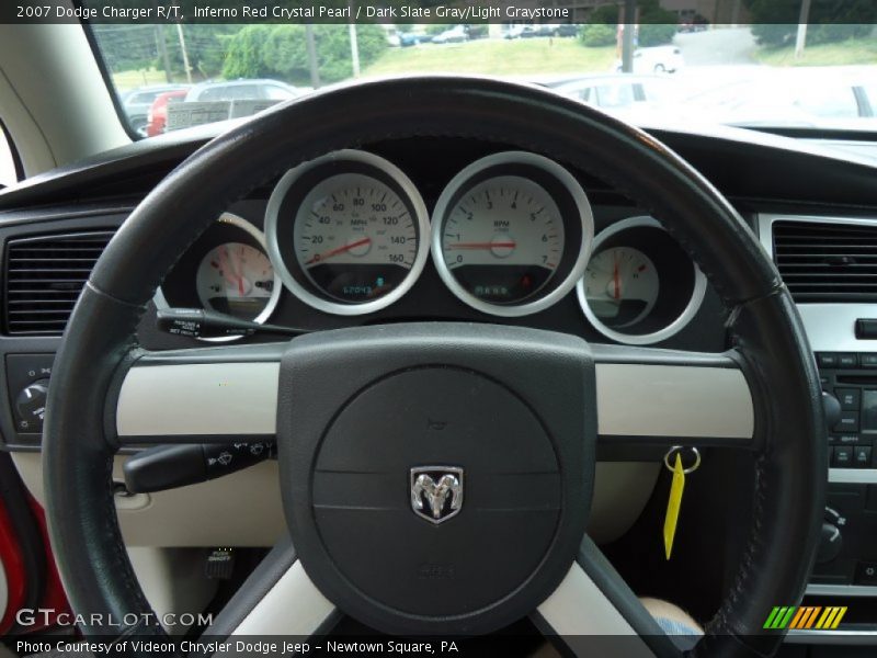 Inferno Red Crystal Pearl / Dark Slate Gray/Light Graystone 2007 Dodge Charger R/T