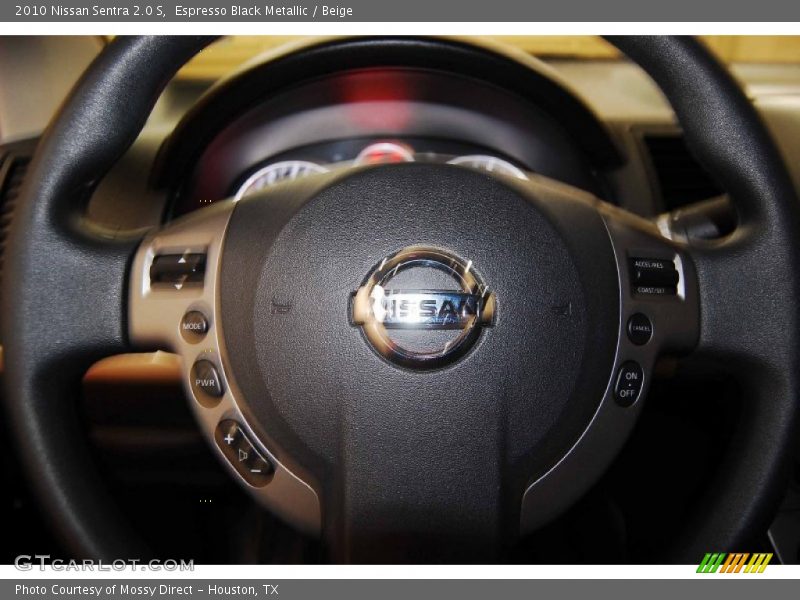 Espresso Black Metallic / Beige 2010 Nissan Sentra 2.0 S