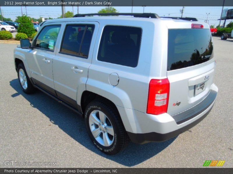 Bright Silver Metallic / Dark Slate Gray 2012 Jeep Patriot Sport
