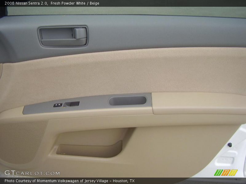 Fresh Powder White / Beige 2008 Nissan Sentra 2.0