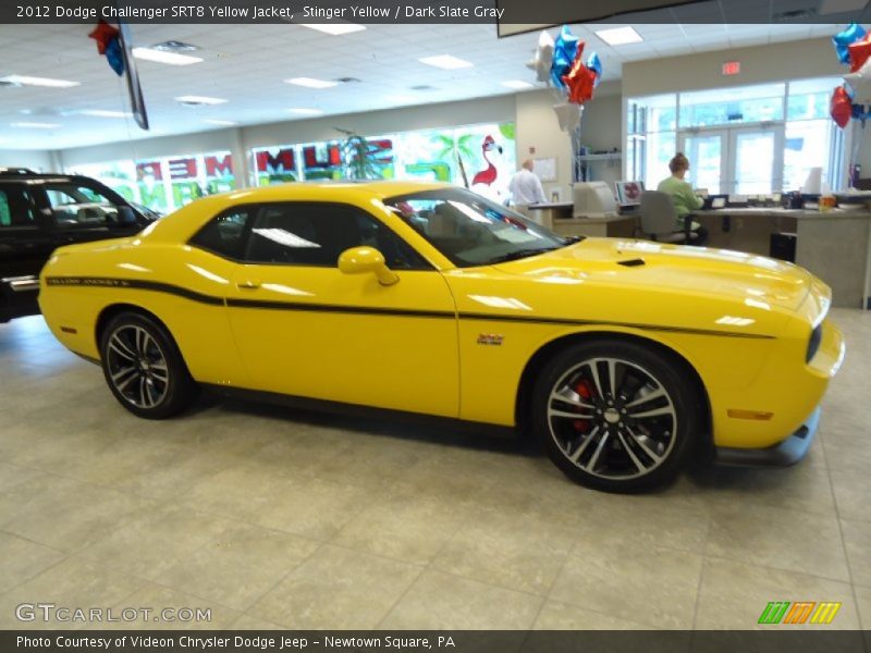 Stinger Yellow / Dark Slate Gray 2012 Dodge Challenger SRT8 Yellow Jacket