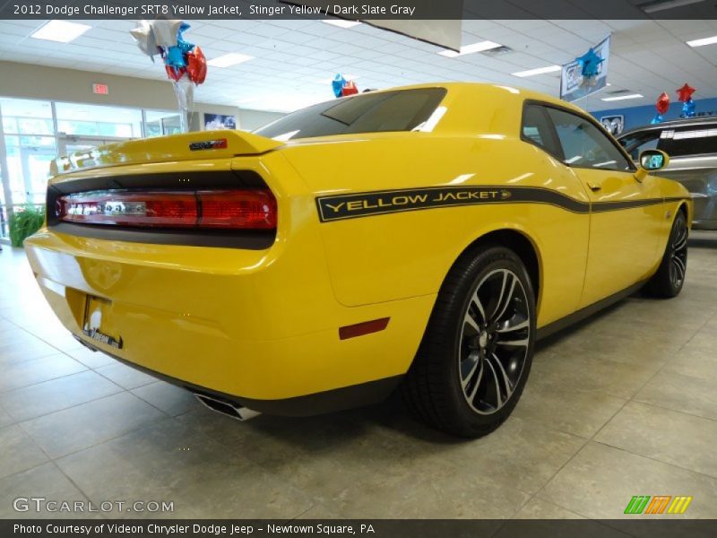 Stinger Yellow / Dark Slate Gray 2012 Dodge Challenger SRT8 Yellow Jacket