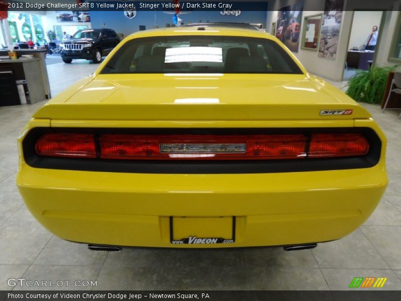 Stinger Yellow / Dark Slate Gray 2012 Dodge Challenger SRT8 Yellow Jacket