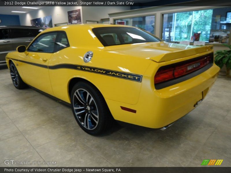Stinger Yellow / Dark Slate Gray 2012 Dodge Challenger SRT8 Yellow Jacket