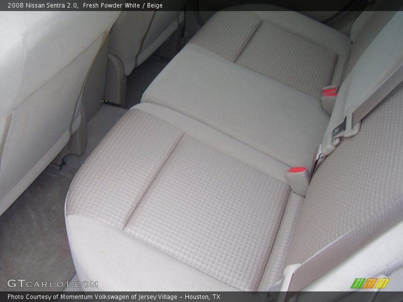 Fresh Powder White / Beige 2008 Nissan Sentra 2.0