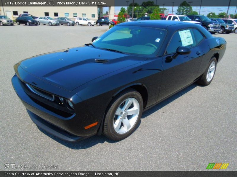 Pitch Black / Dark Slate Gray 2012 Dodge Challenger SXT