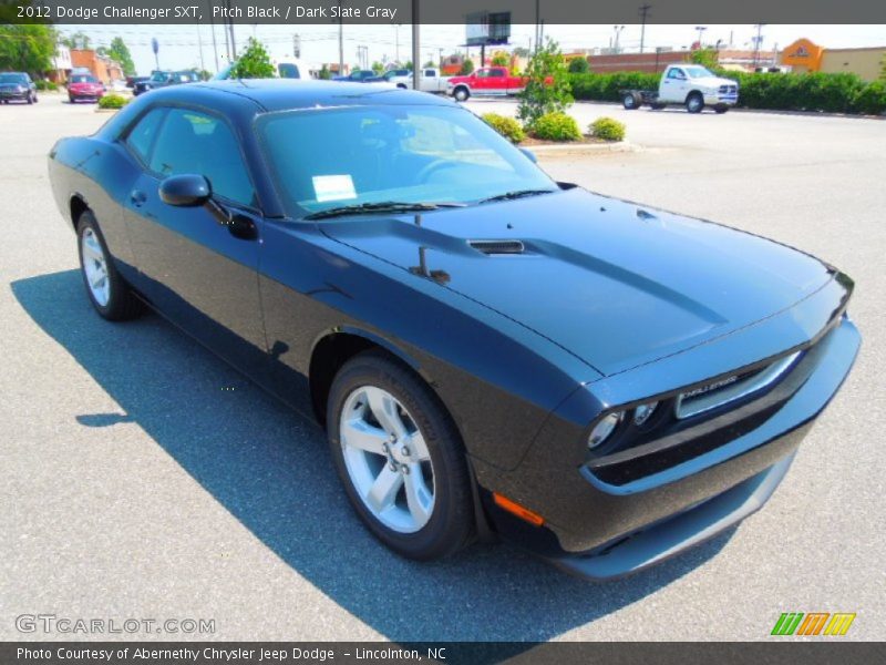 Pitch Black / Dark Slate Gray 2012 Dodge Challenger SXT