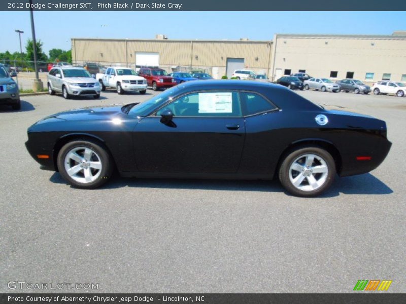 Pitch Black / Dark Slate Gray 2012 Dodge Challenger SXT