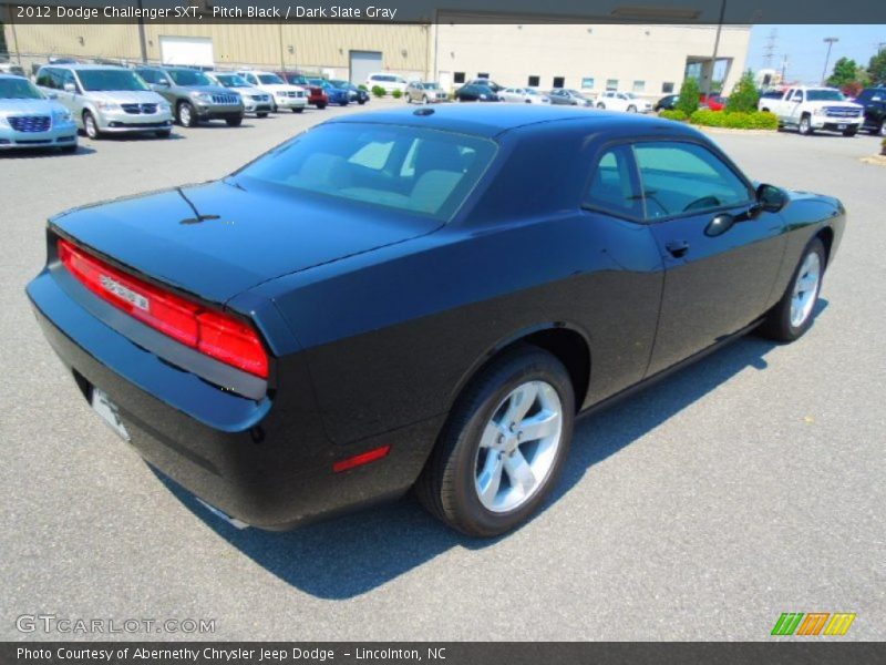 Pitch Black / Dark Slate Gray 2012 Dodge Challenger SXT