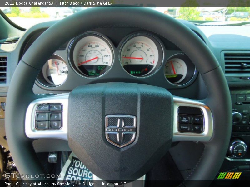 Pitch Black / Dark Slate Gray 2012 Dodge Challenger SXT
