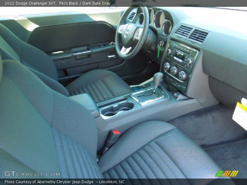 Pitch Black / Dark Slate Gray 2012 Dodge Challenger SXT