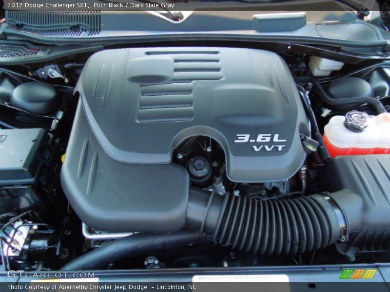 Pitch Black / Dark Slate Gray 2012 Dodge Challenger SXT