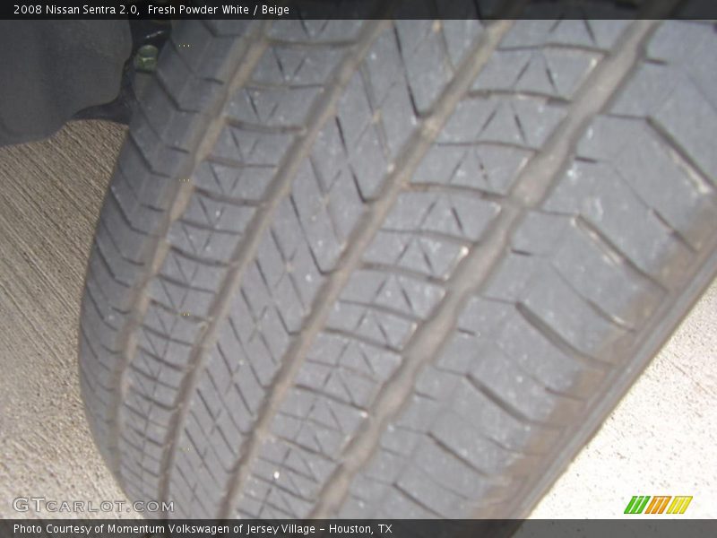 Fresh Powder White / Beige 2008 Nissan Sentra 2.0