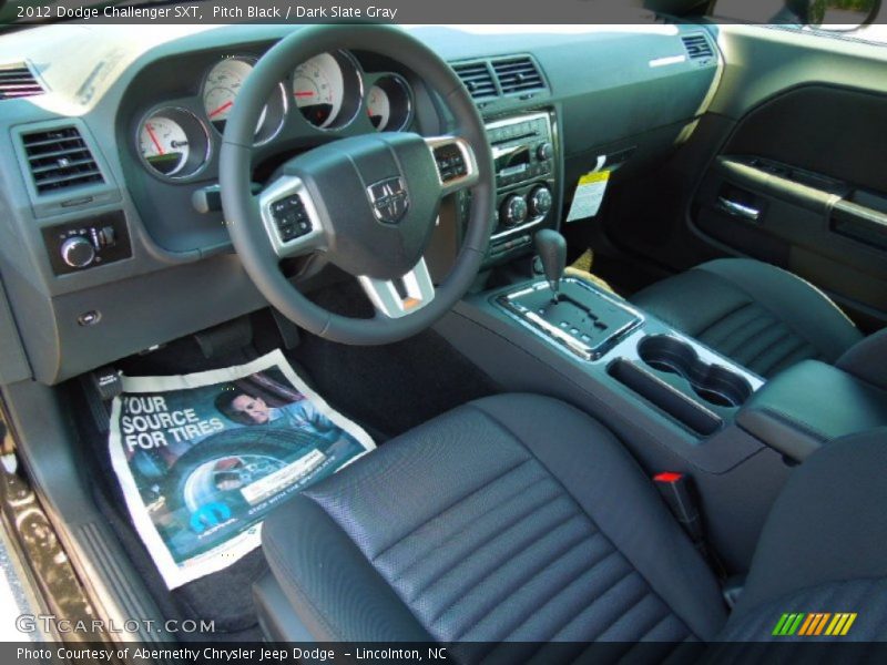 Pitch Black / Dark Slate Gray 2012 Dodge Challenger SXT