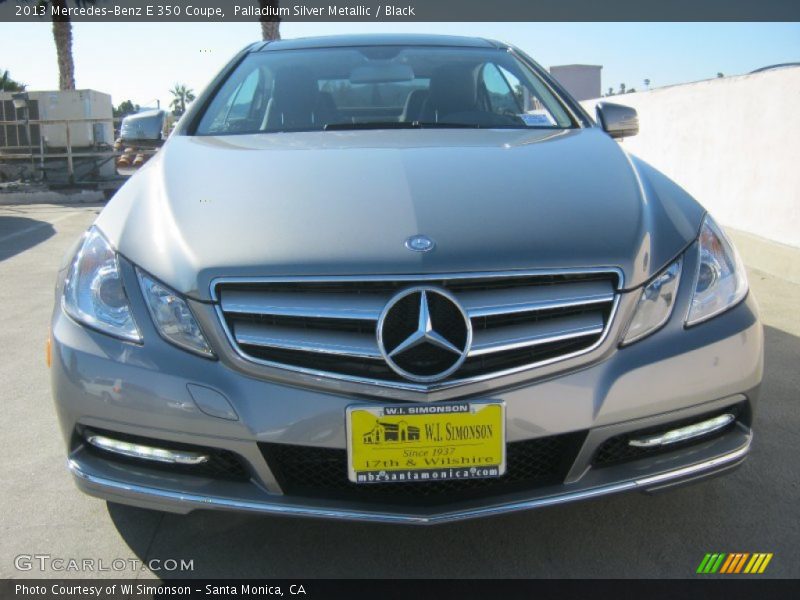 Palladium Silver Metallic / Black 2013 Mercedes-Benz E 350 Coupe