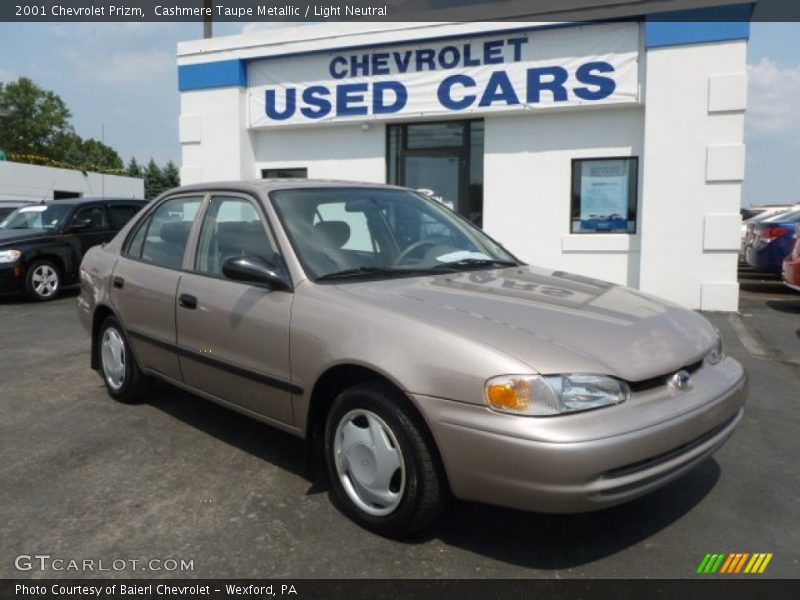Cashmere Taupe Metallic / Light Neutral 2001 Chevrolet Prizm