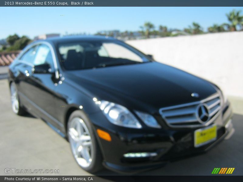 Black / Black 2013 Mercedes-Benz E 550 Coupe