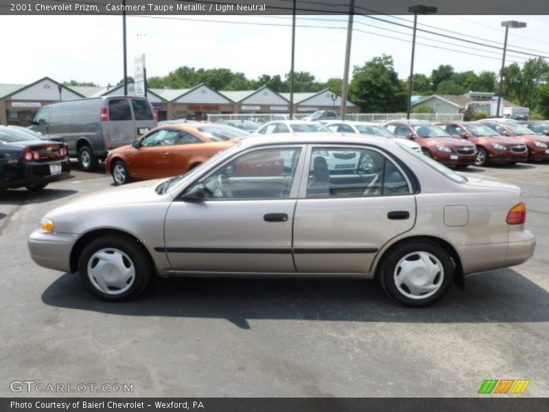 Cashmere Taupe Metallic / Light Neutral 2001 Chevrolet Prizm