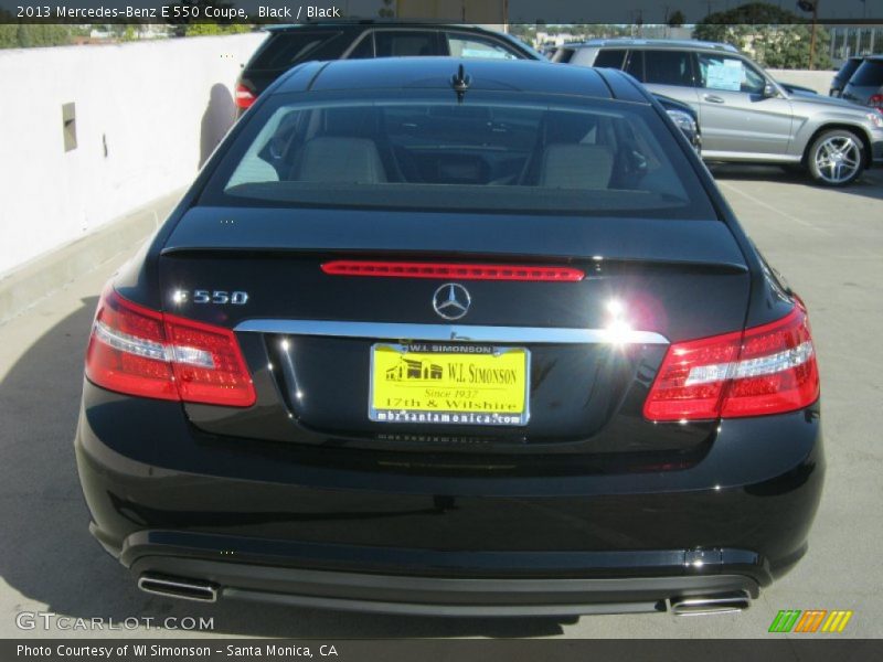 Black / Black 2013 Mercedes-Benz E 550 Coupe