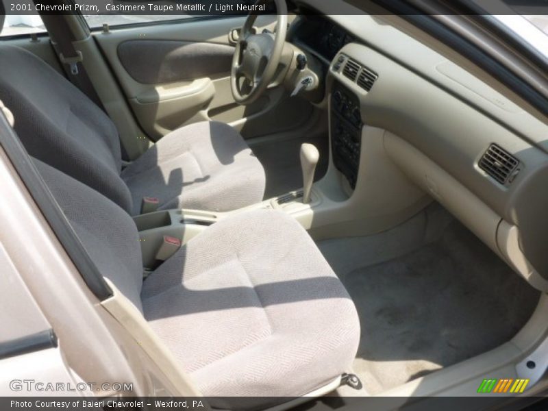 Cashmere Taupe Metallic / Light Neutral 2001 Chevrolet Prizm