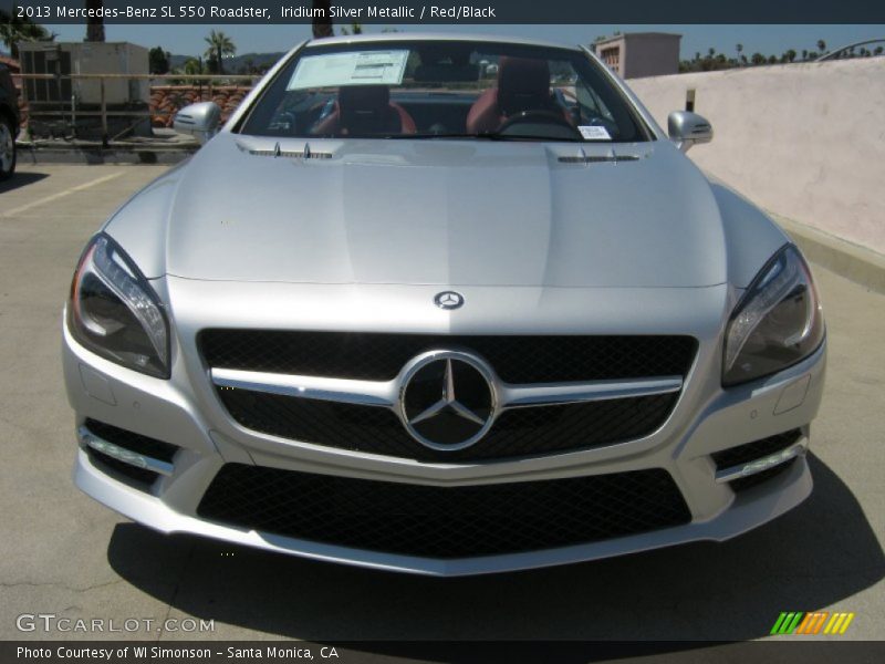 Iridium Silver Metallic / Red/Black 2013 Mercedes-Benz SL 550 Roadster