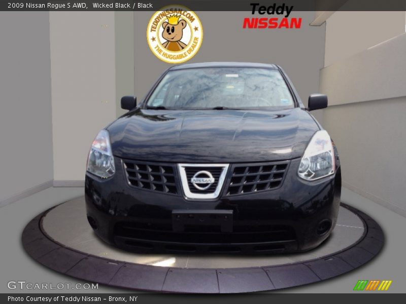 Wicked Black / Black 2009 Nissan Rogue S AWD