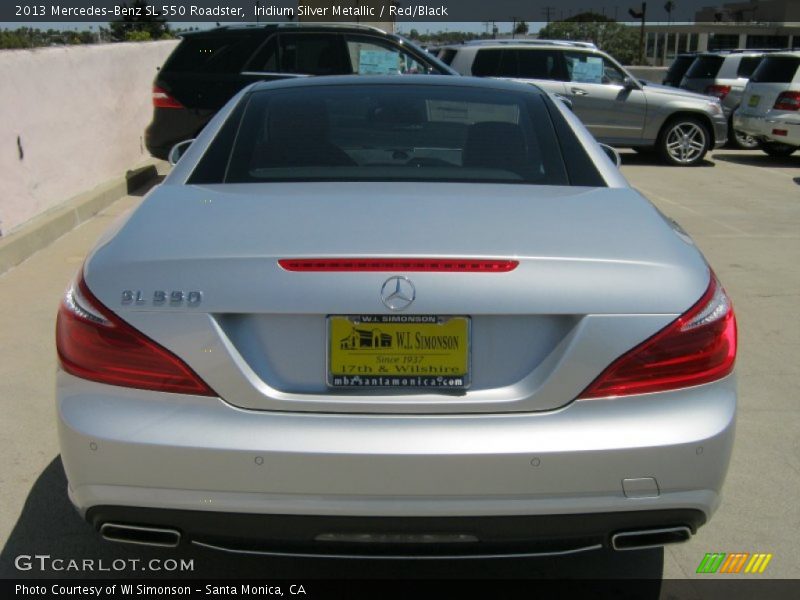 Iridium Silver Metallic / Red/Black 2013 Mercedes-Benz SL 550 Roadster