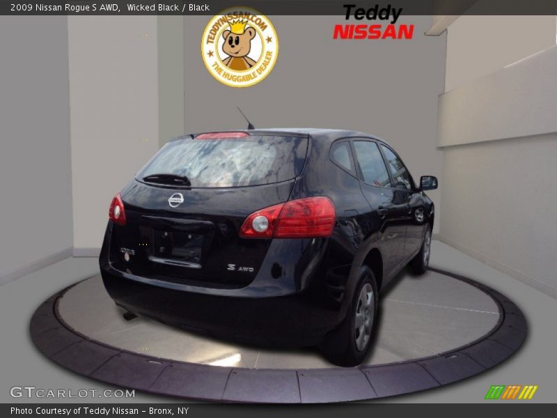 Wicked Black / Black 2009 Nissan Rogue S AWD