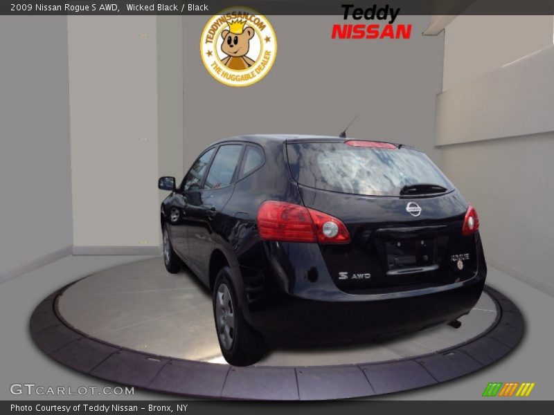 Wicked Black / Black 2009 Nissan Rogue S AWD