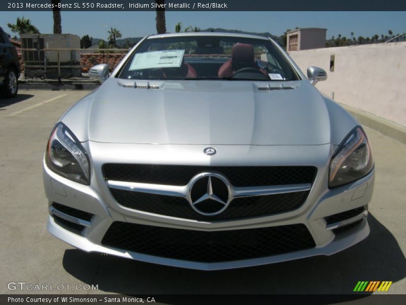 Iridium Silver Metallic / Red/Black 2013 Mercedes-Benz SL 550 Roadster