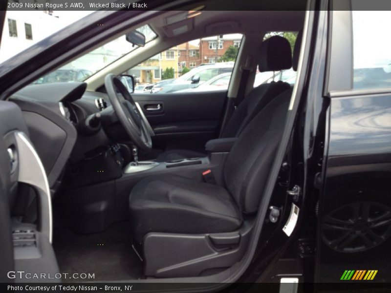 Wicked Black / Black 2009 Nissan Rogue S AWD