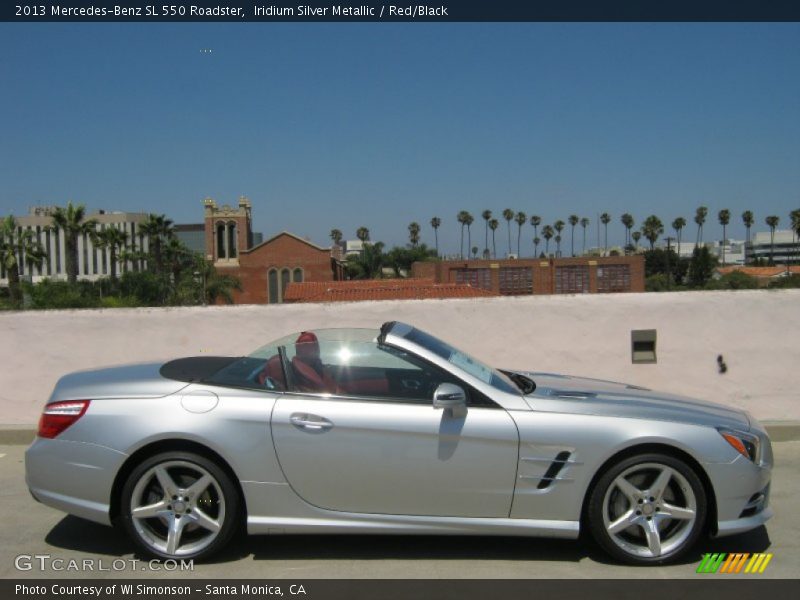 Iridium Silver Metallic / Red/Black 2013 Mercedes-Benz SL 550 Roadster