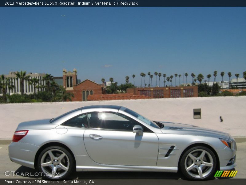 Iridium Silver Metallic / Red/Black 2013 Mercedes-Benz SL 550 Roadster
