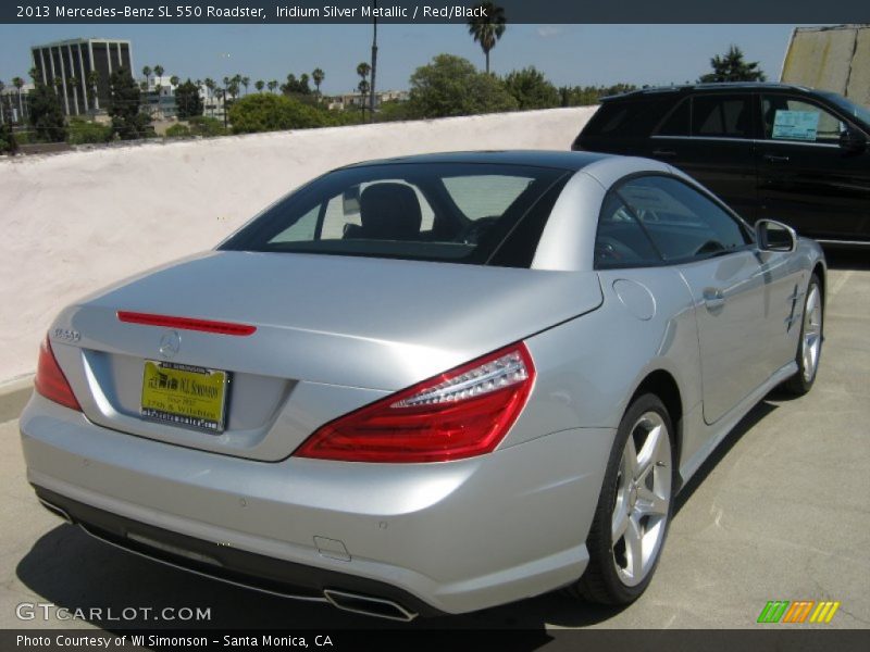 Iridium Silver Metallic / Red/Black 2013 Mercedes-Benz SL 550 Roadster