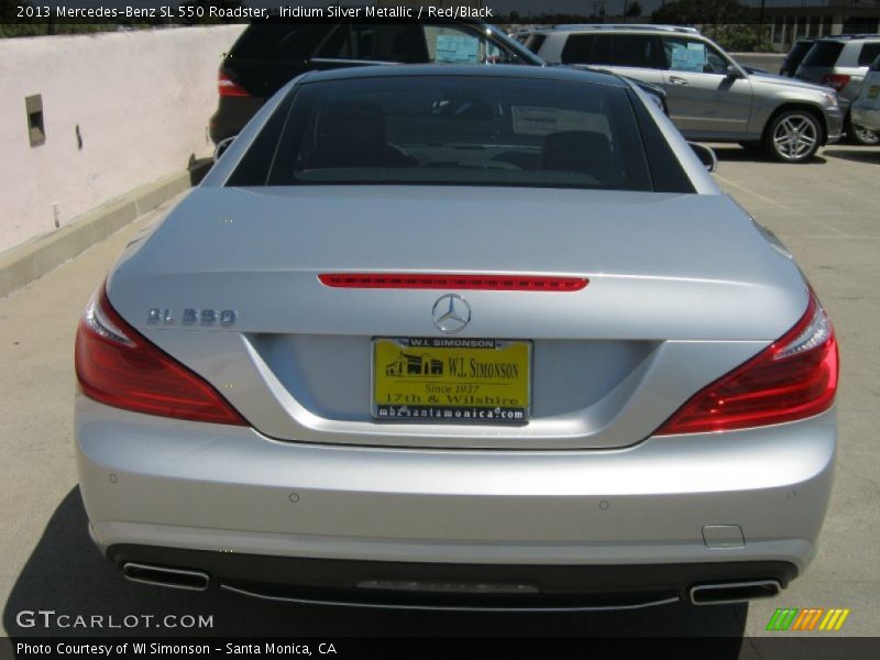 Iridium Silver Metallic / Red/Black 2013 Mercedes-Benz SL 550 Roadster