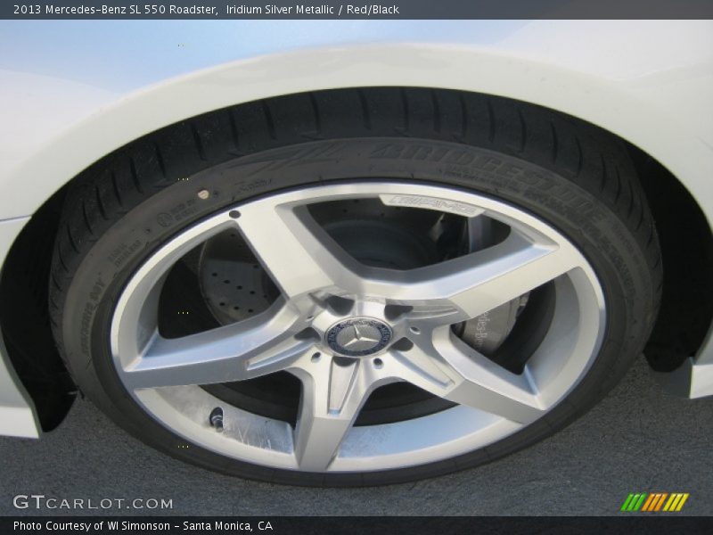 Iridium Silver Metallic / Red/Black 2013 Mercedes-Benz SL 550 Roadster