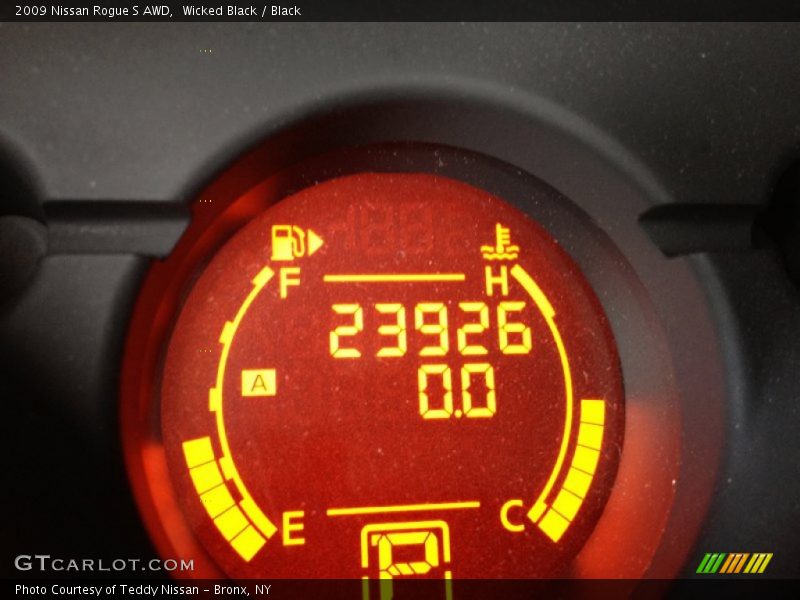 Wicked Black / Black 2009 Nissan Rogue S AWD