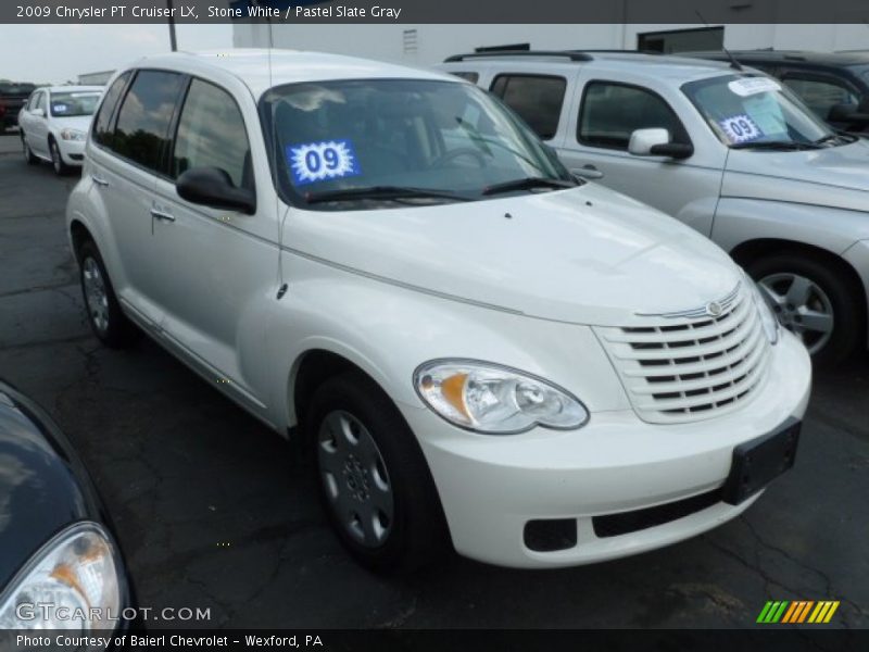 Stone White / Pastel Slate Gray 2009 Chrysler PT Cruiser LX