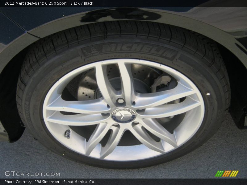 Black / Black 2012 Mercedes-Benz C 250 Sport