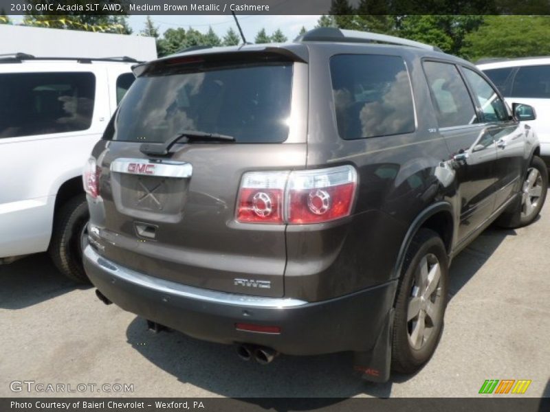 Medium Brown Metallic / Cashmere 2010 GMC Acadia SLT AWD
