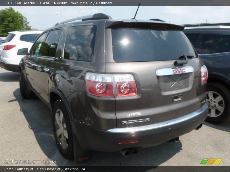 Medium Brown Metallic / Cashmere 2010 GMC Acadia SLT AWD